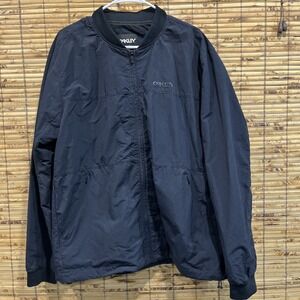 Oakley Grid Jacket Mens Navy Blue Regular Fit Bomber Golf Performance Outdoor XL